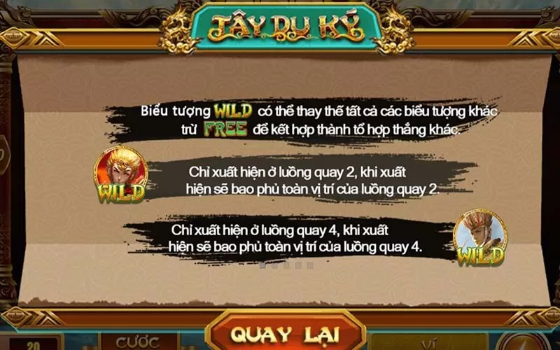 Quy tắc trong luật chơi Tây Du Ký GB68